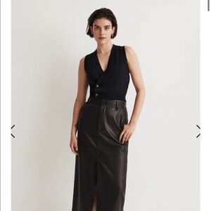 NWT Madewell Asymmetrical Vest